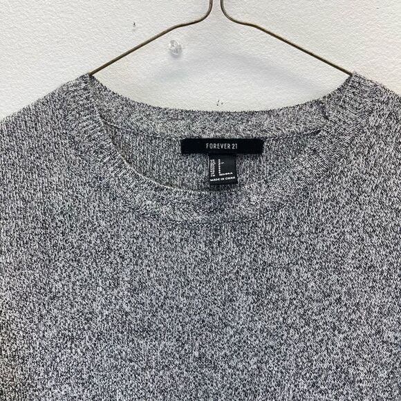 Forever 21 - Tunic Sweater Grey Heather Long Sleeves - Picture 4 of 5